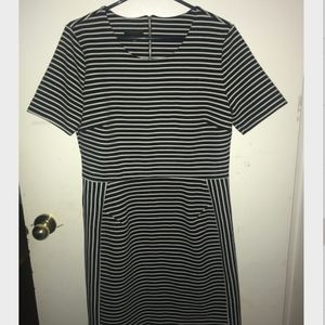 Black and White Striped Dress